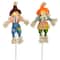 18" Boy & Girl Fall Harvest Scarecrow Picks
